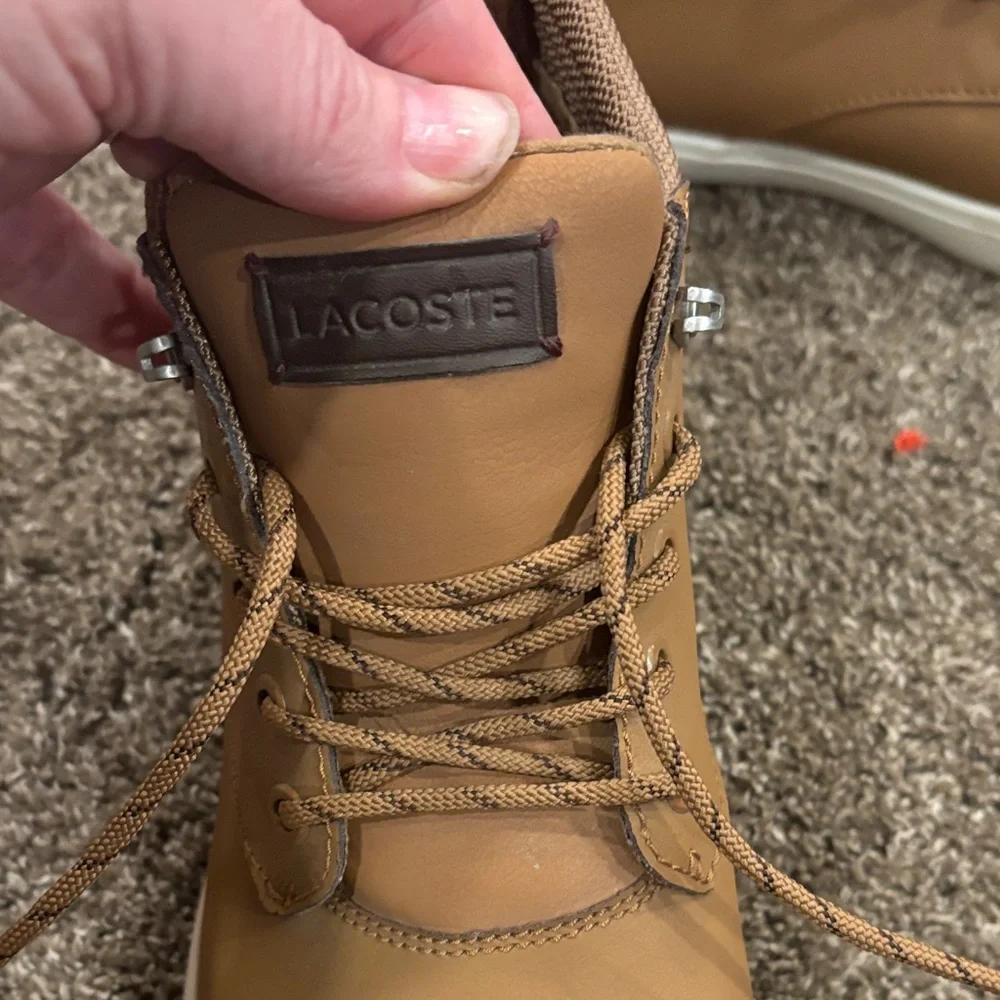 Lacoste Men's Brown High-Top Sneakers - Picture 2 of 4